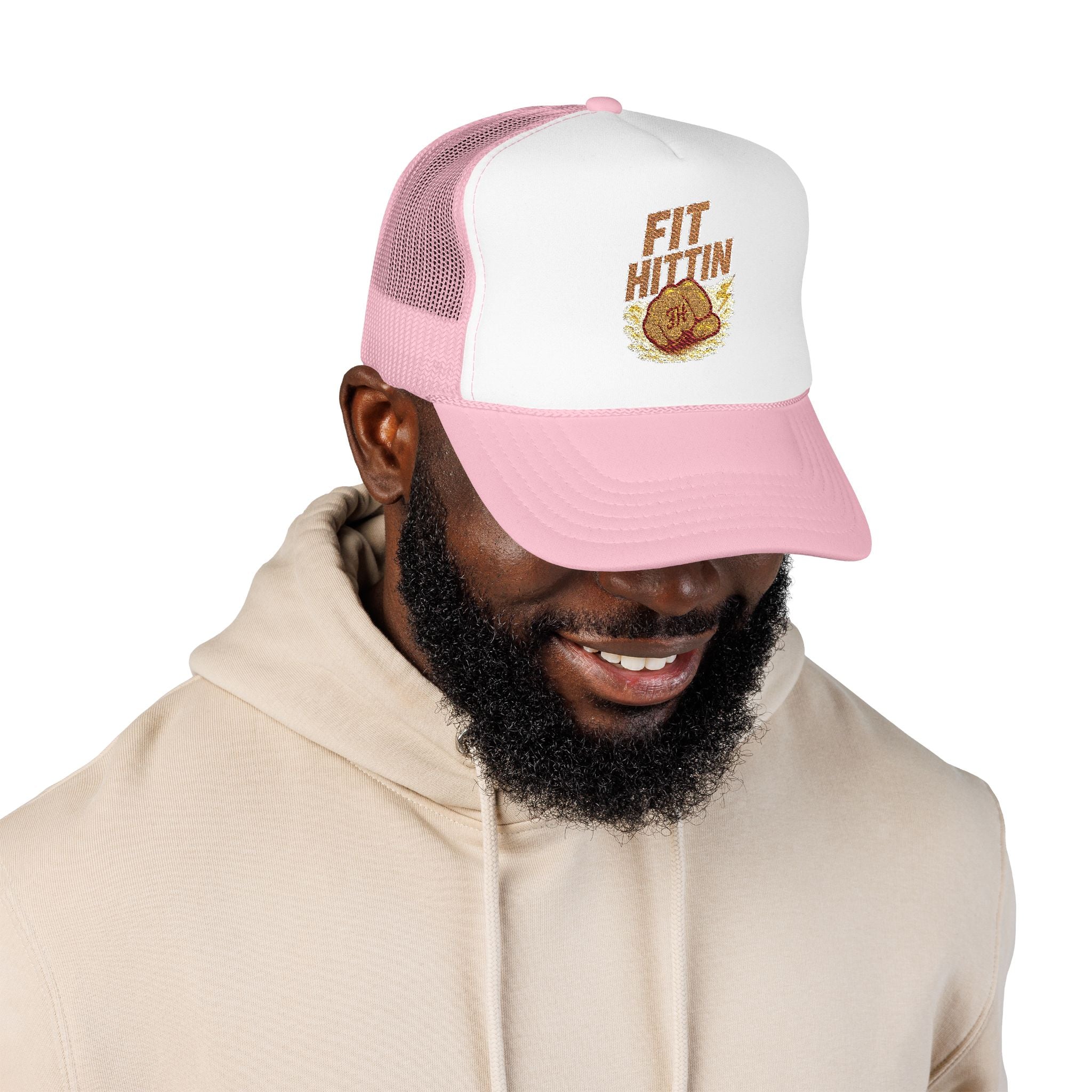 Fried Chicken Foam Trucker Hat — Embroidered “Eat Chicken” Retro Badge