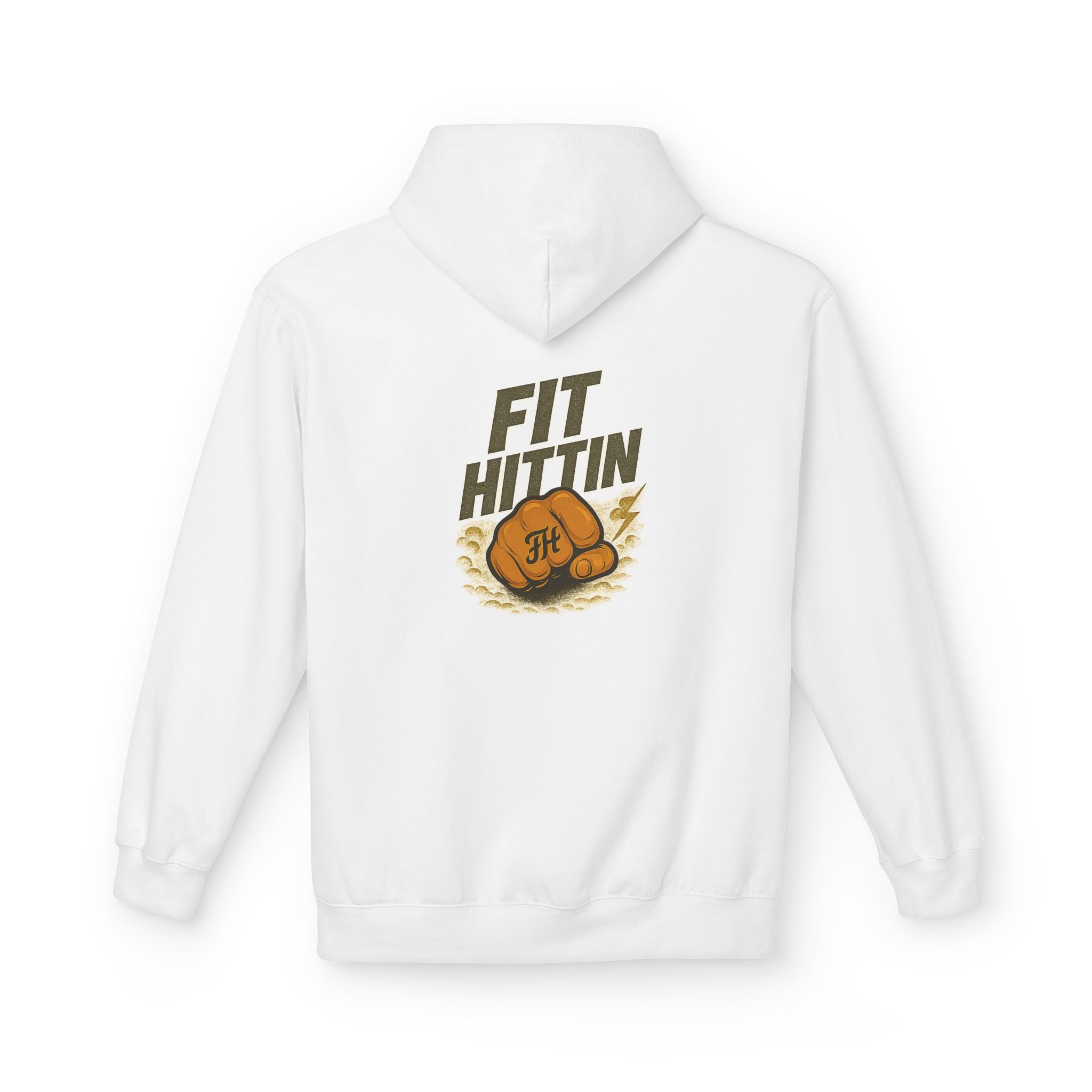 50 Years of Not Giving a Damn Hoodie — 'Fit Hittin' Boxing Graphic Back