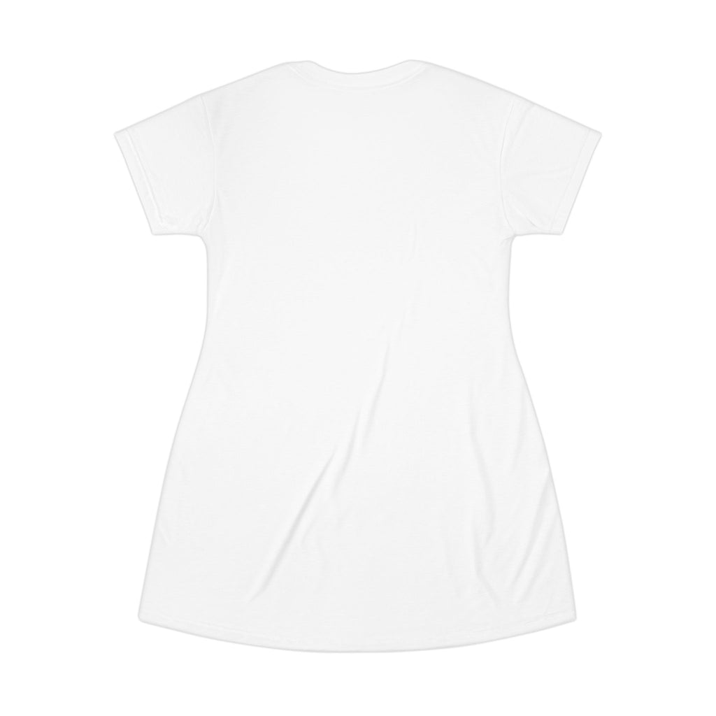 Fit Hittin Boxing Graphic T‑Shirt Dress — Casual Sporty Workout Tee Dress