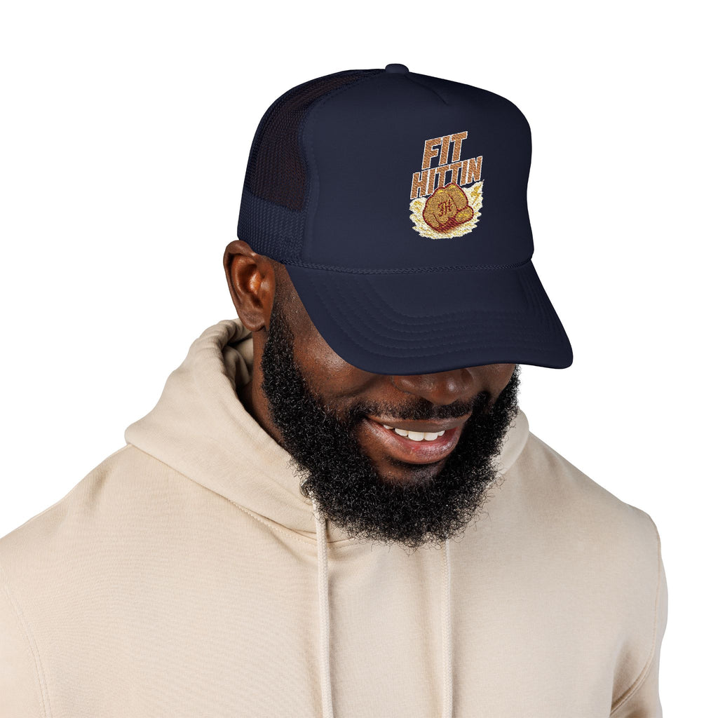 Fried Chicken Foam Trucker Hat — Embroidered “Eat Chicken” Retro Badge