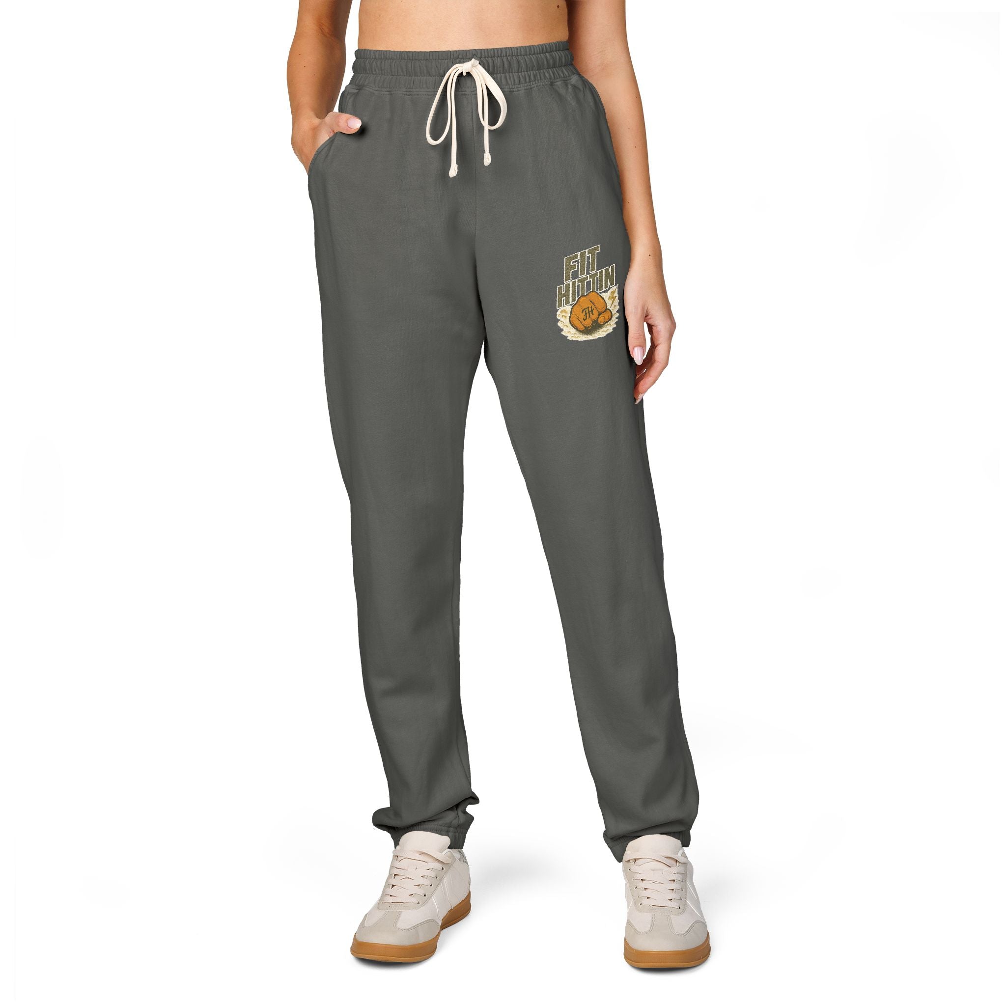 Cozy Chipmunk Pocket Sweatpants — 'Snack Time' Fleece Joggers