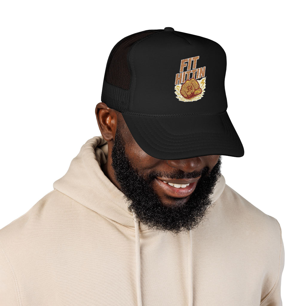 Fried Chicken Foam Trucker Hat — Embroidered “Eat Chicken” Retro Badge