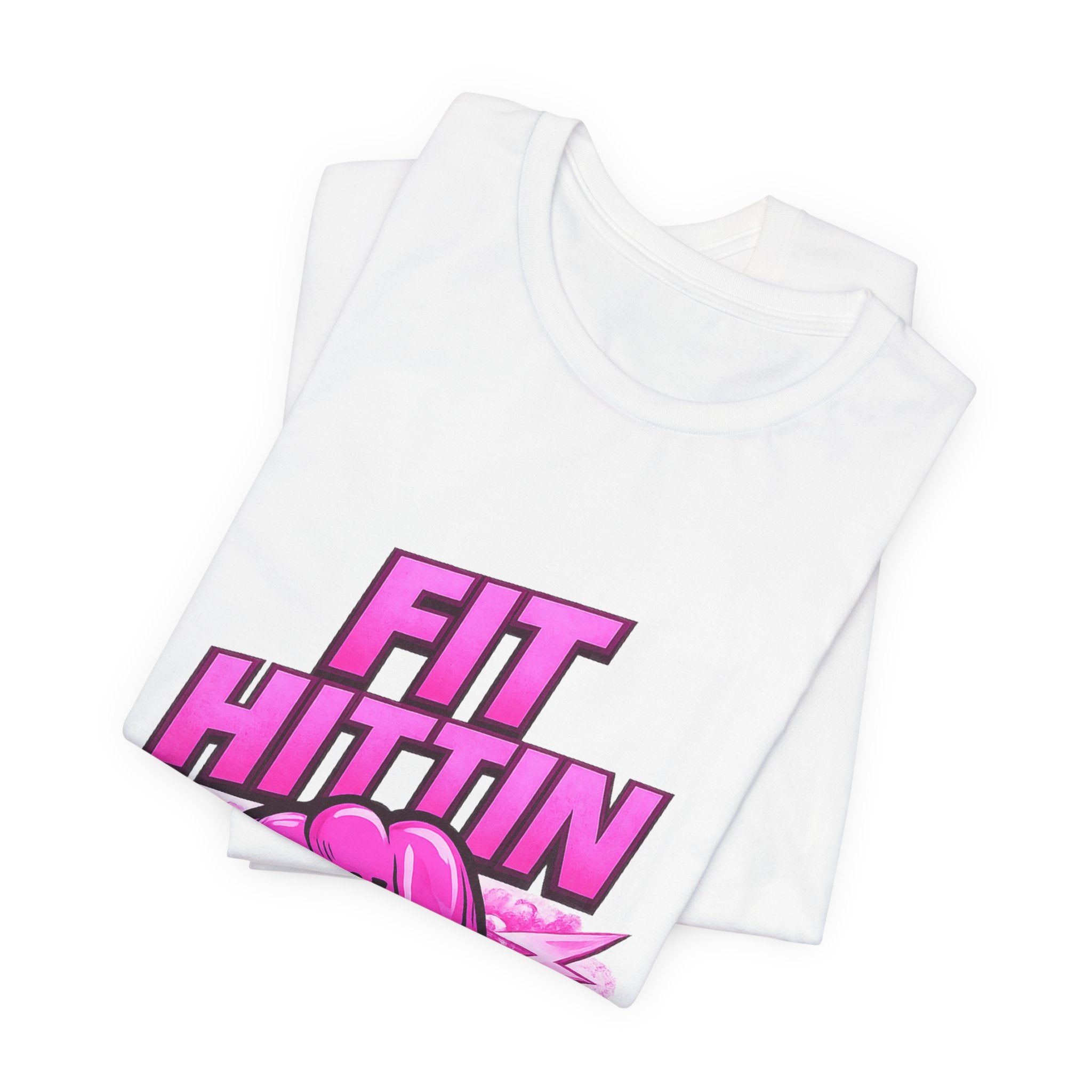 Fit Hittin Boxing Tee — Pink Glove Fitness Graphic T-Shirt
