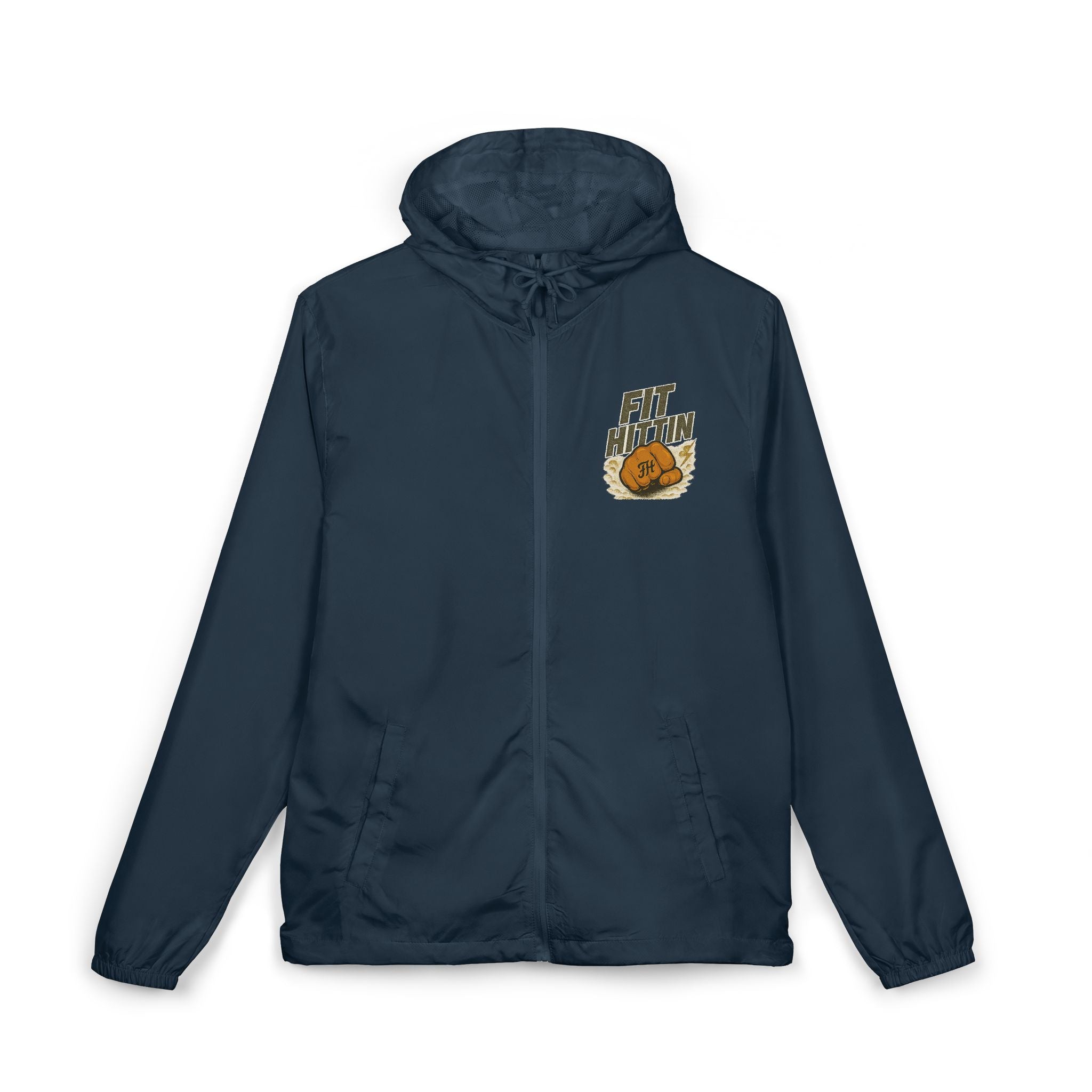 Windbreaker Jacket — "Fit N' Hitin" Basketball Graphic