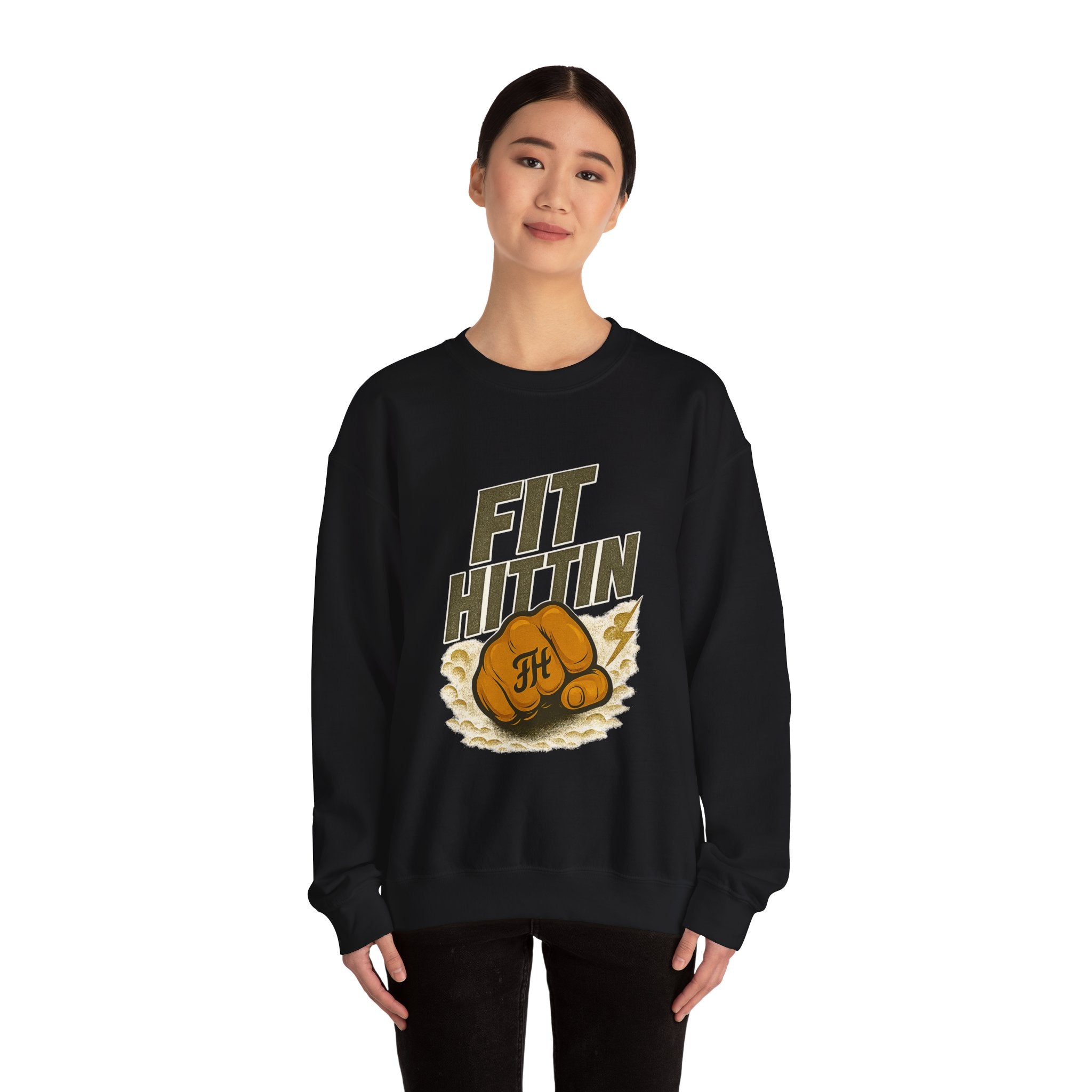 Fit Hittin Boxing Fist Crewneck Sweatshirt