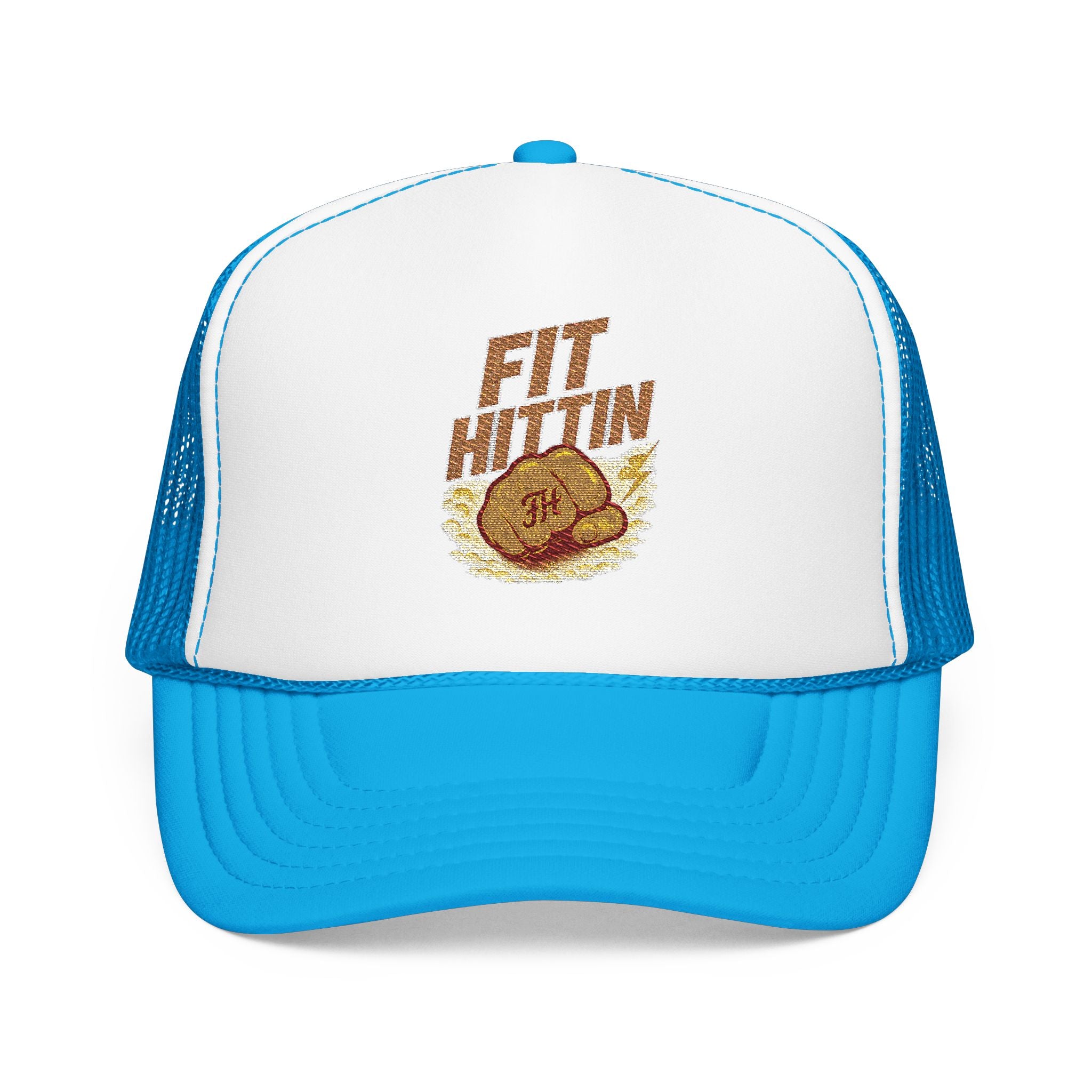 Fried Chicken Foam Trucker Hat — Embroidered “Eat Chicken” Retro Badge