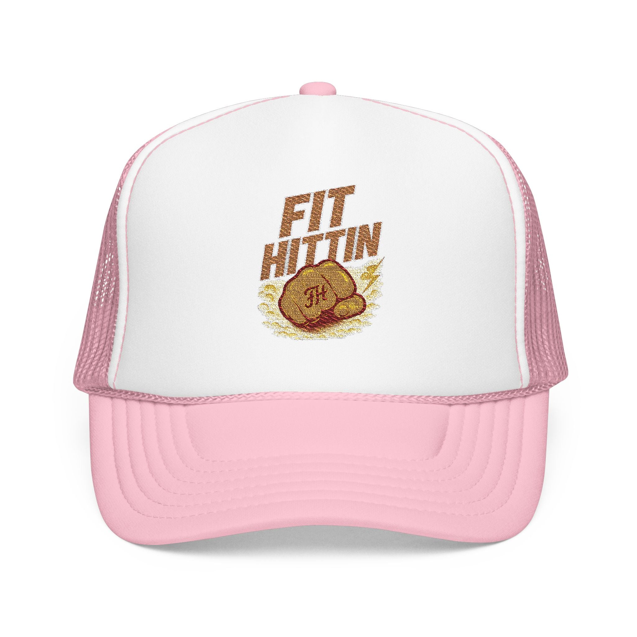 Fried Chicken Foam Trucker Hat — Embroidered “Eat Chicken” Retro Badge