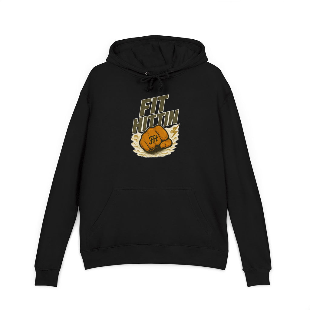 Boxing Glove Hoodie – 'Fit Nation' Vintage Boxing Gym Sweatshirt