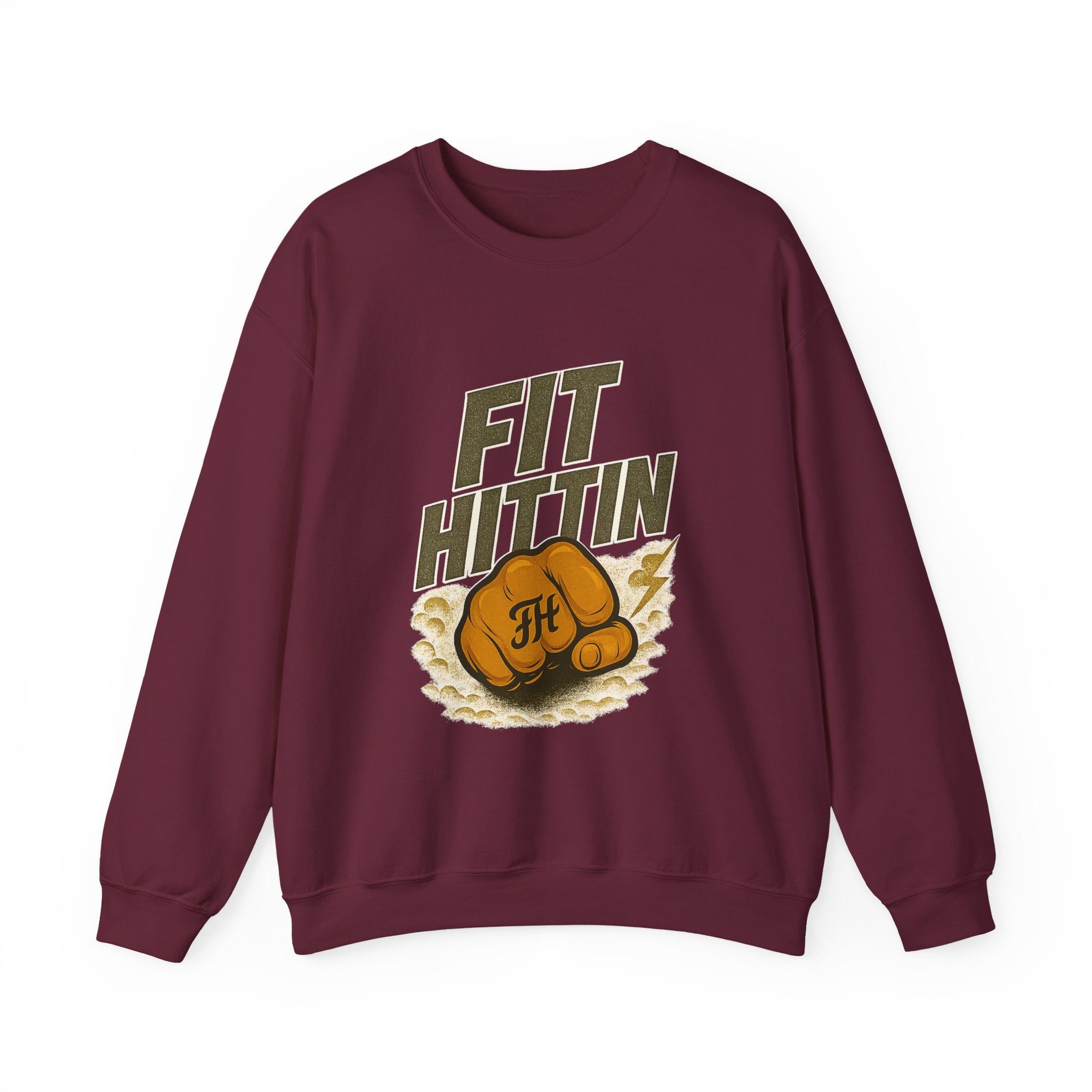 Fit Hittin Boxing Fist Crewneck Sweatshirt