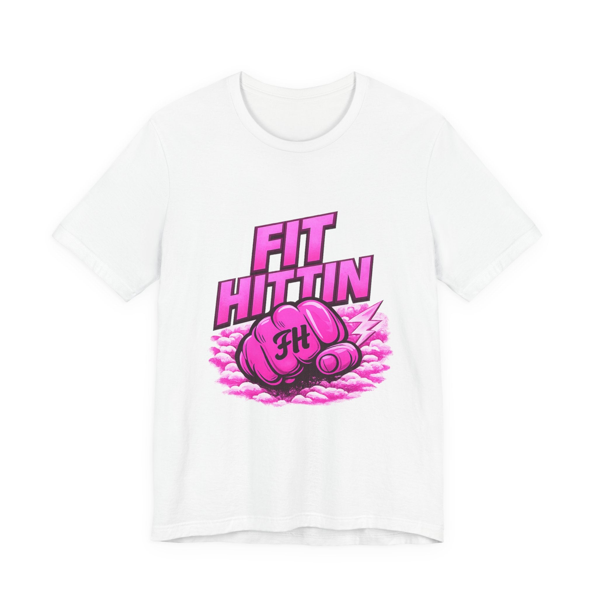 Fit Hittin Boxing Tee — Pink Glove Fitness Graphic T-Shirt