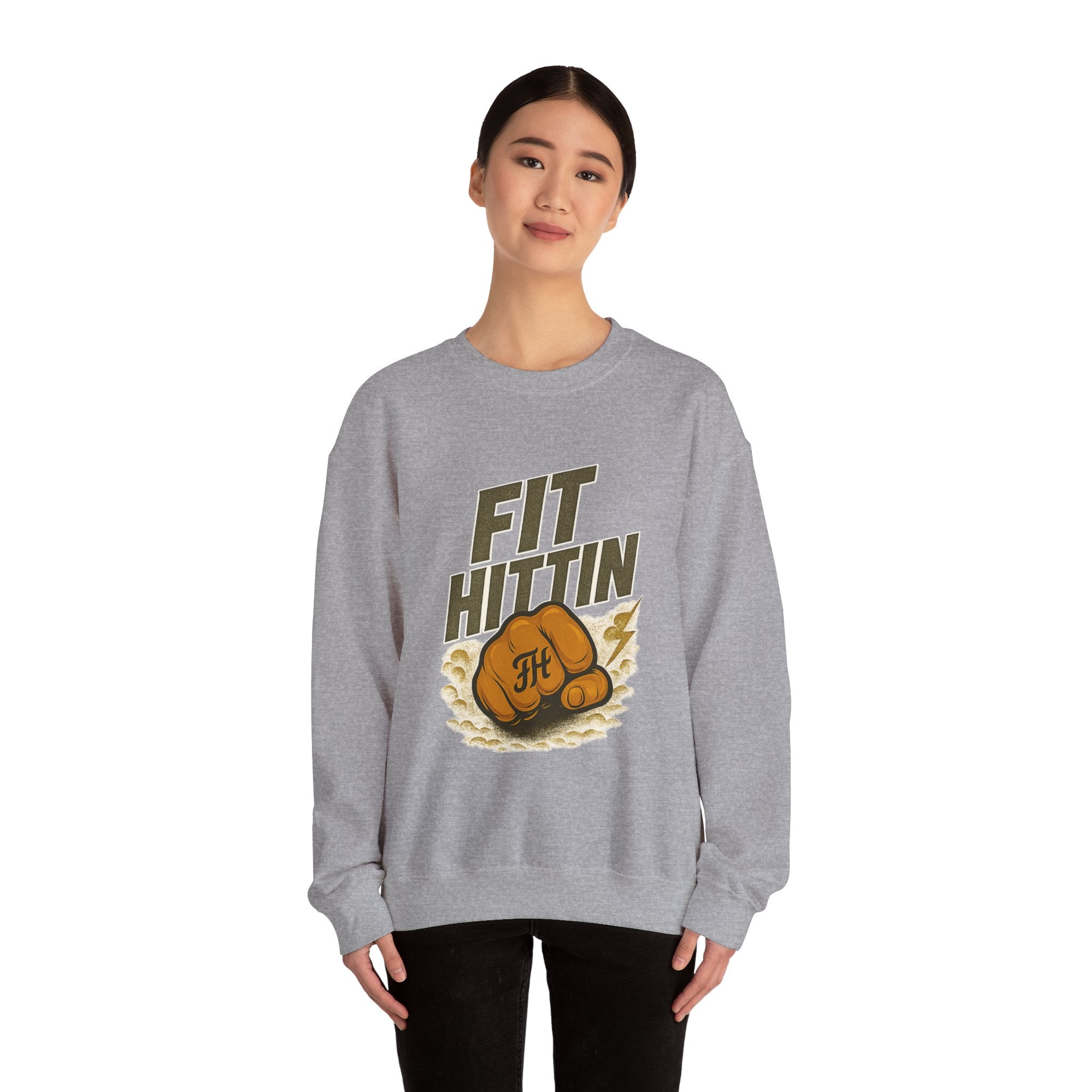 Fit Hittin Boxing Fist Crewneck Sweatshirt