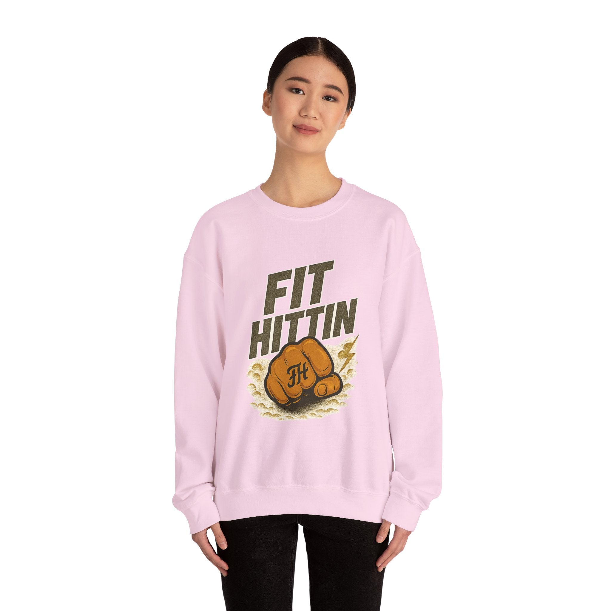 Fit Hittin Boxing Fist Crewneck Sweatshirt