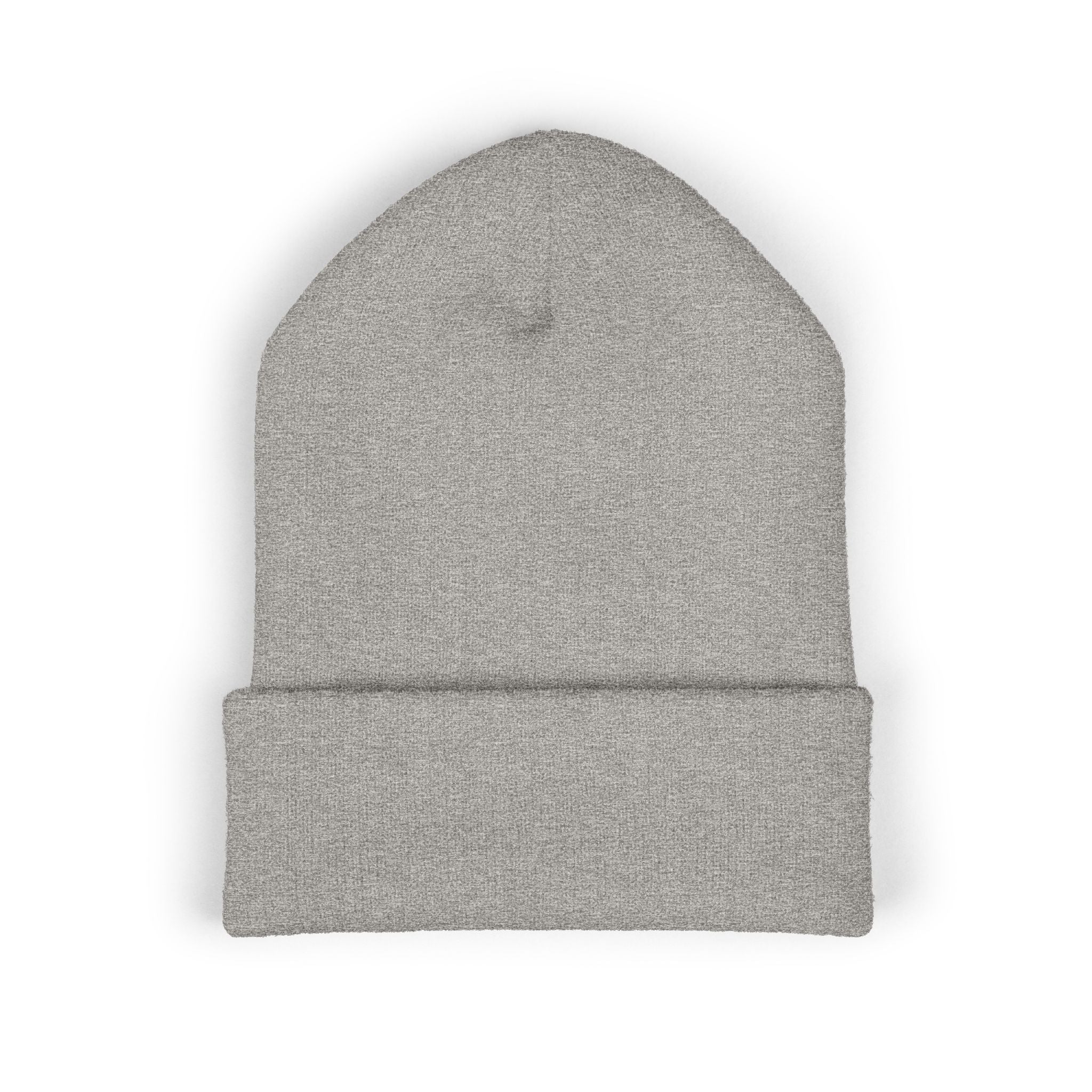 Embroidered 'Fit Flu' Coffee Donut Beanie — Cozy Cuffed Winter Hat