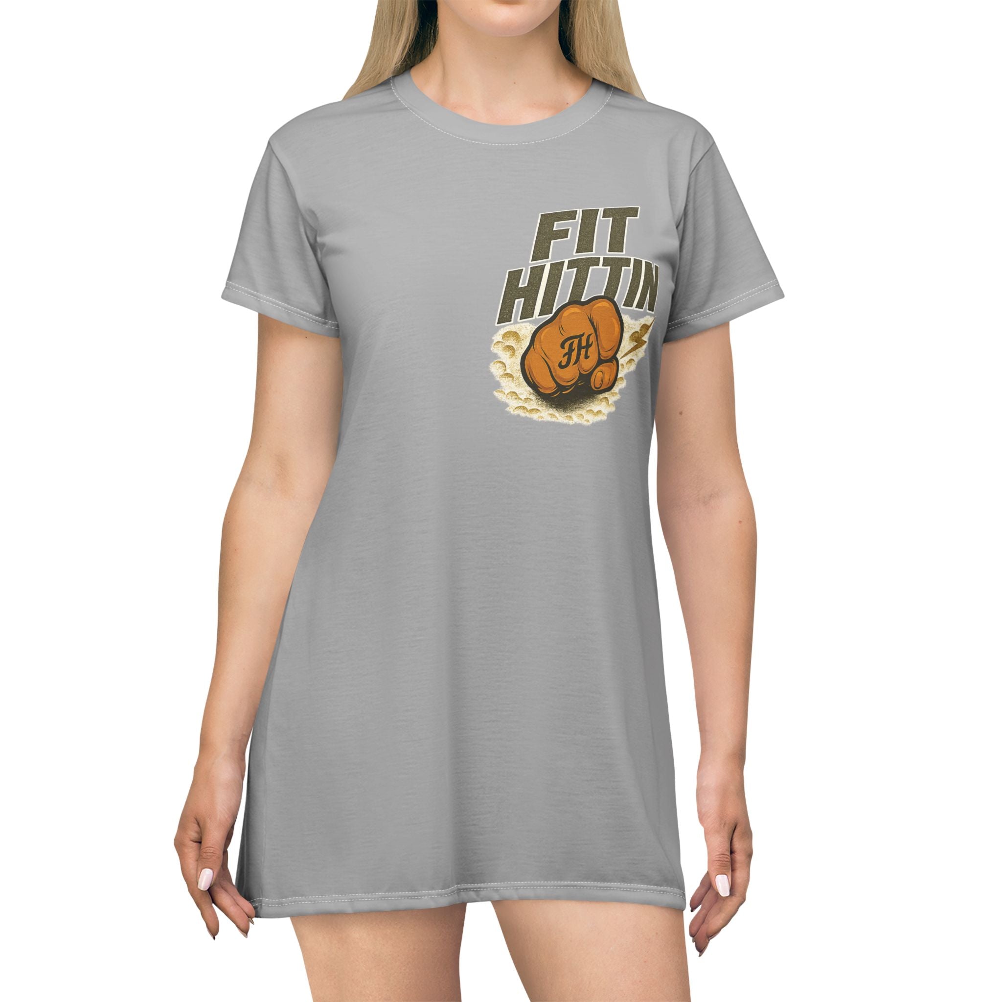 Fit Hittin' Boxing Glove T‑Shirt Dress