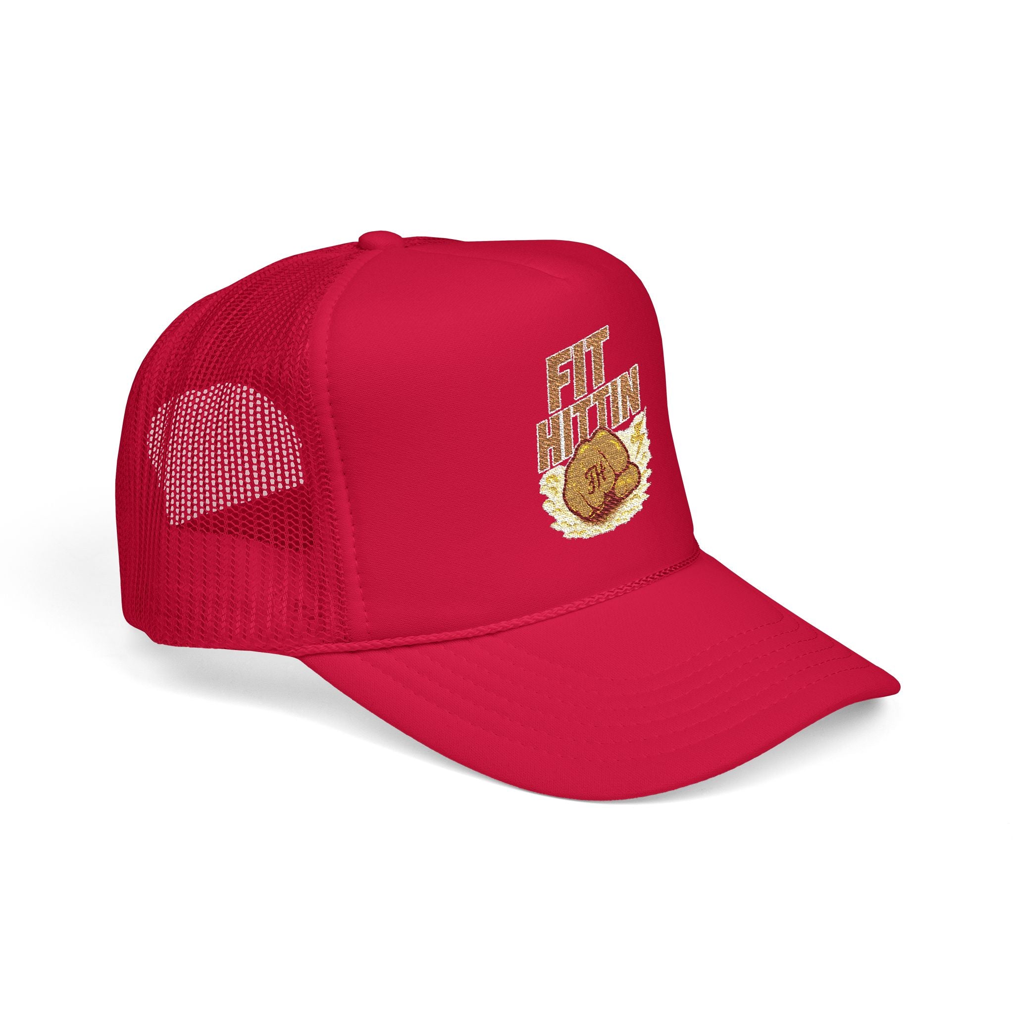 Fried Chicken Foam Trucker Hat — Embroidered “Eat Chicken” Retro Badge