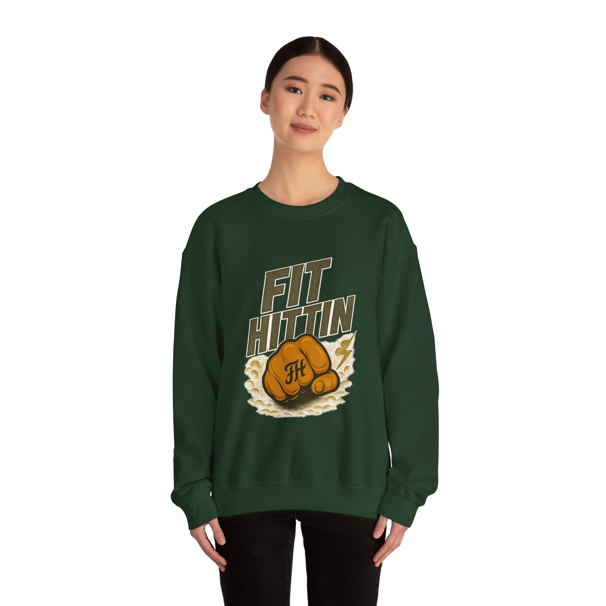 Fit Hittin Boxing Fist Crewneck Sweatshirt