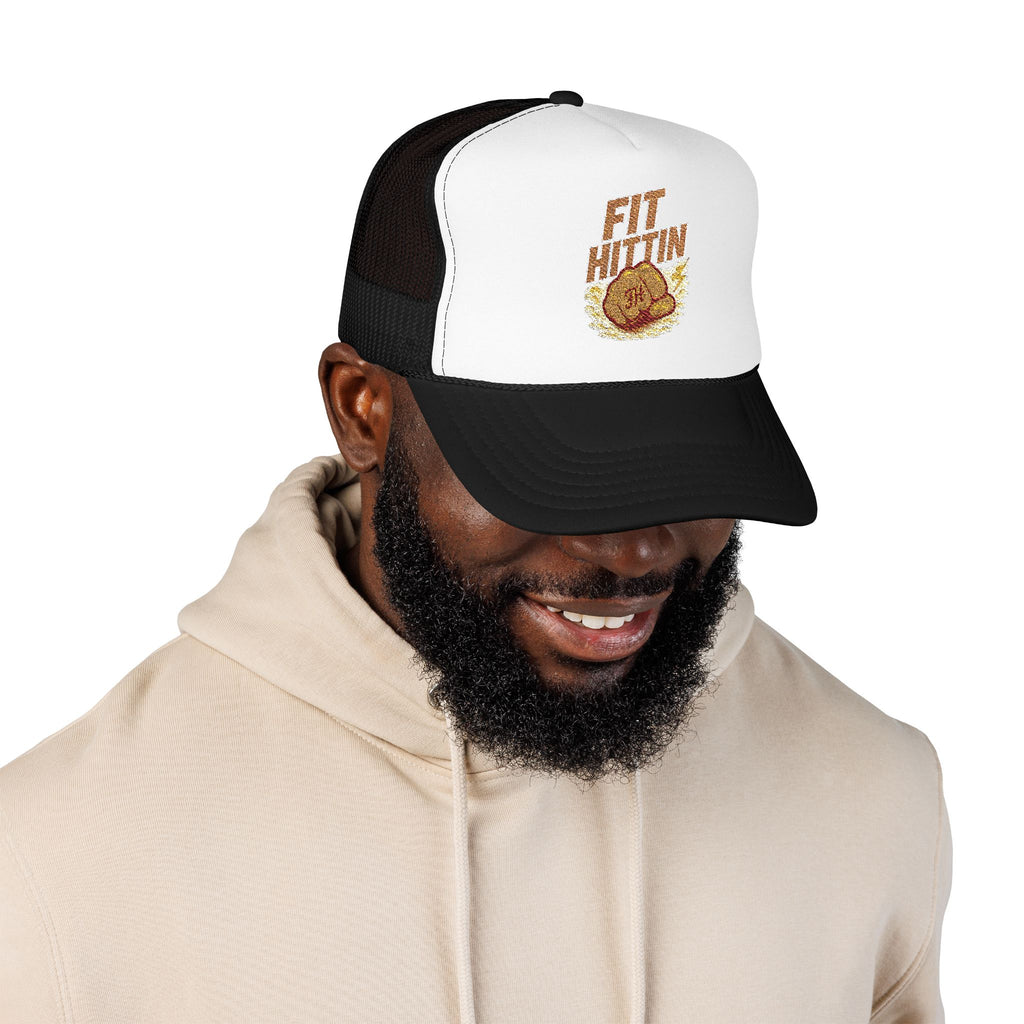 Fried Chicken Foam Trucker Hat — Embroidered “Eat Chicken” Retro Badge