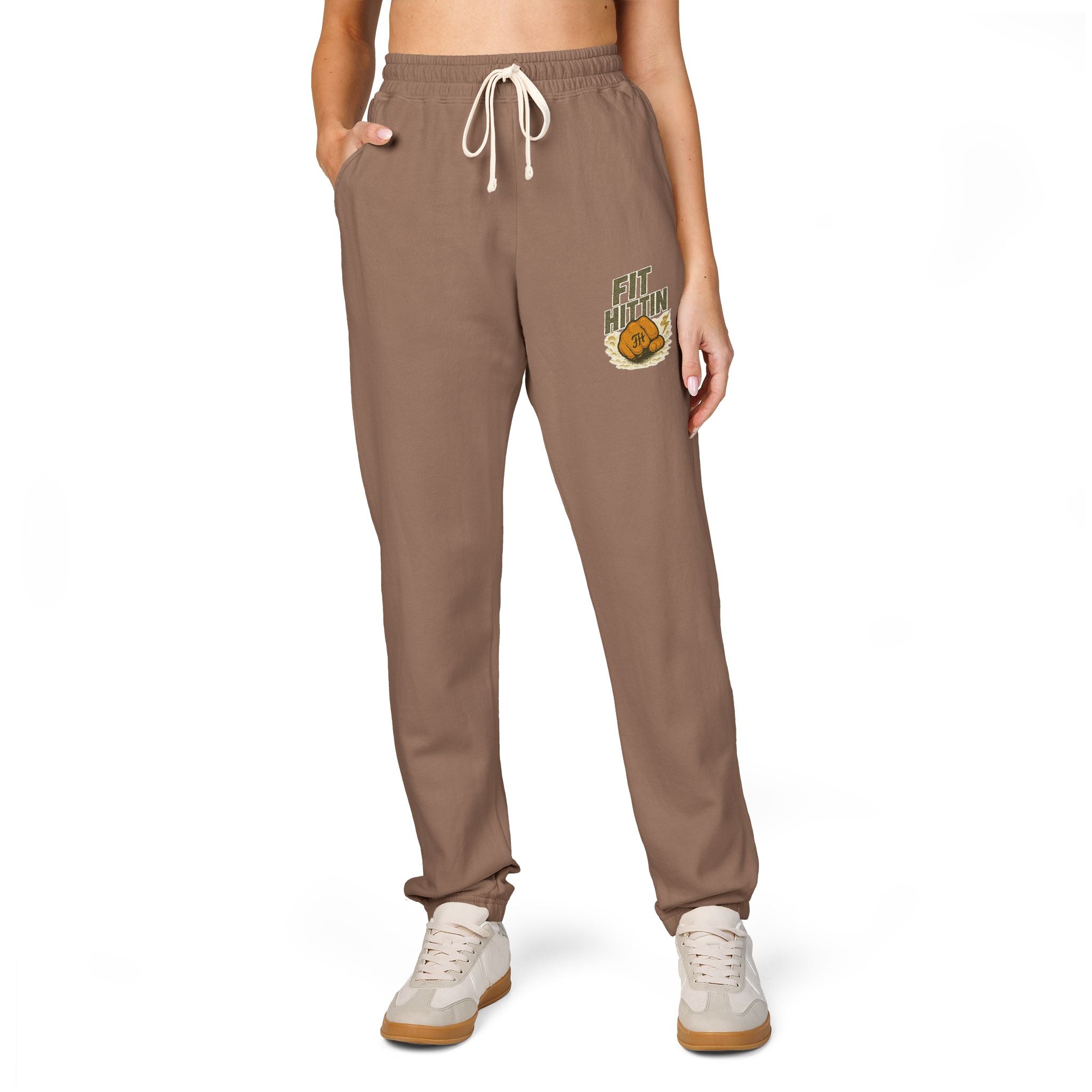 Cozy Chipmunk Pocket Sweatpants — 'Snack Time' Fleece Joggers