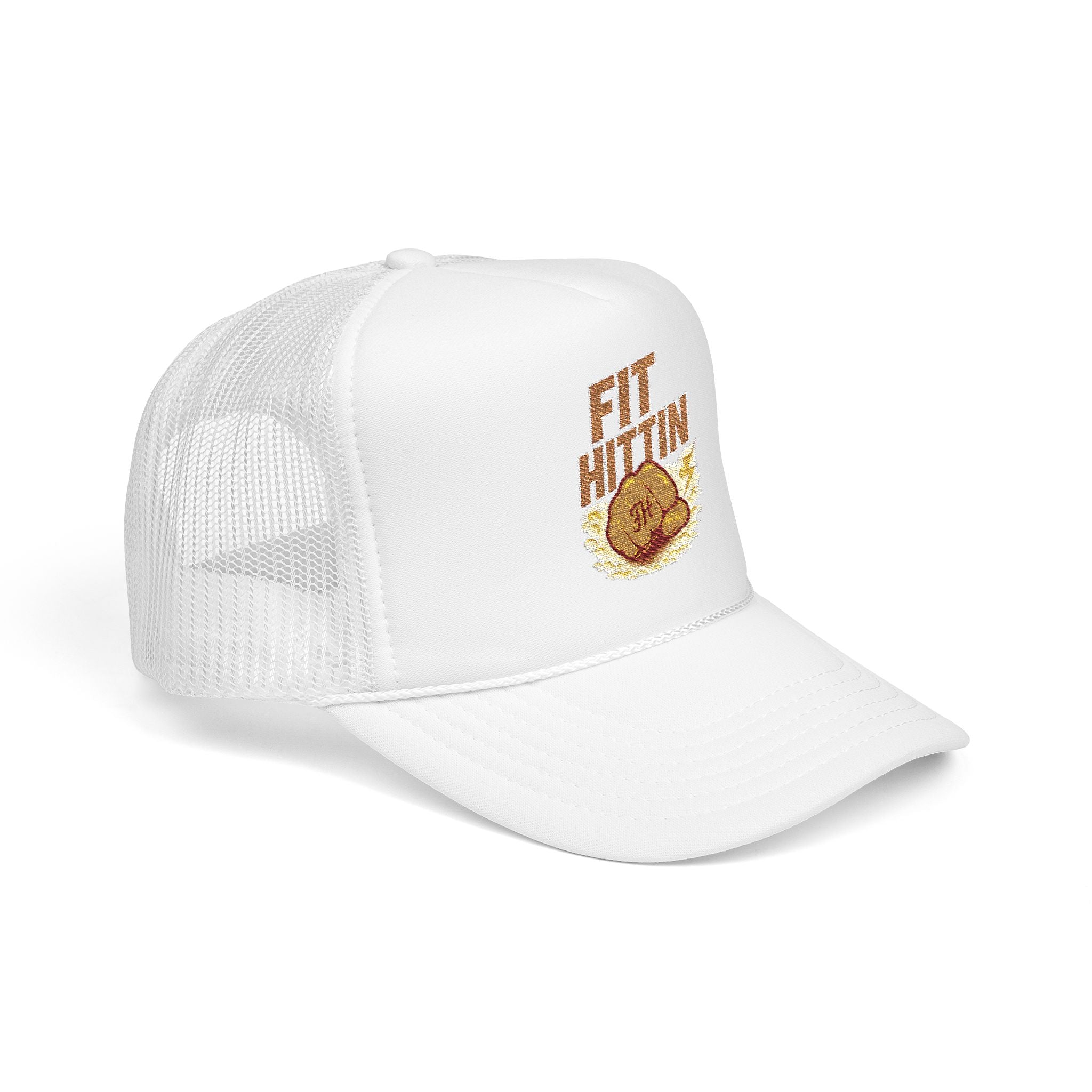 Fried Chicken Foam Trucker Hat — Embroidered “Eat Chicken” Retro Badge