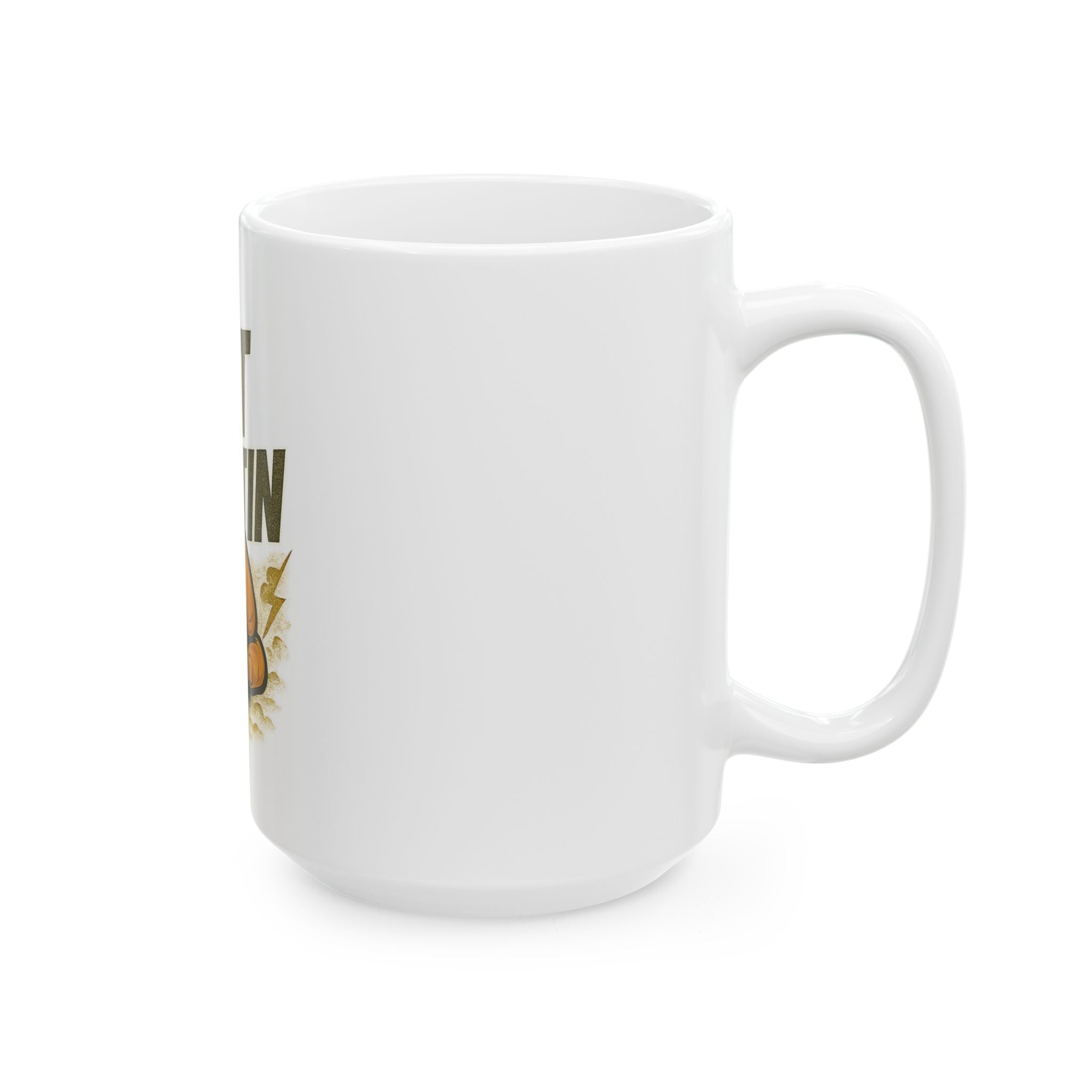Fit Hittin Boxing Fist Ceramic Mug – Motivational Gym Coffee Cup (11oz & 15oz)