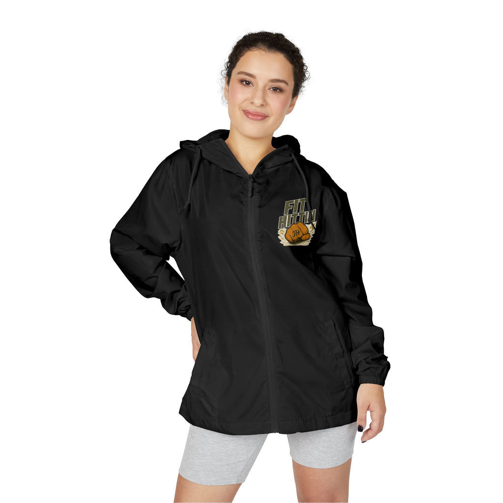 Windbreaker Jacket — "Fit N' Hitin" Basketball Graphic