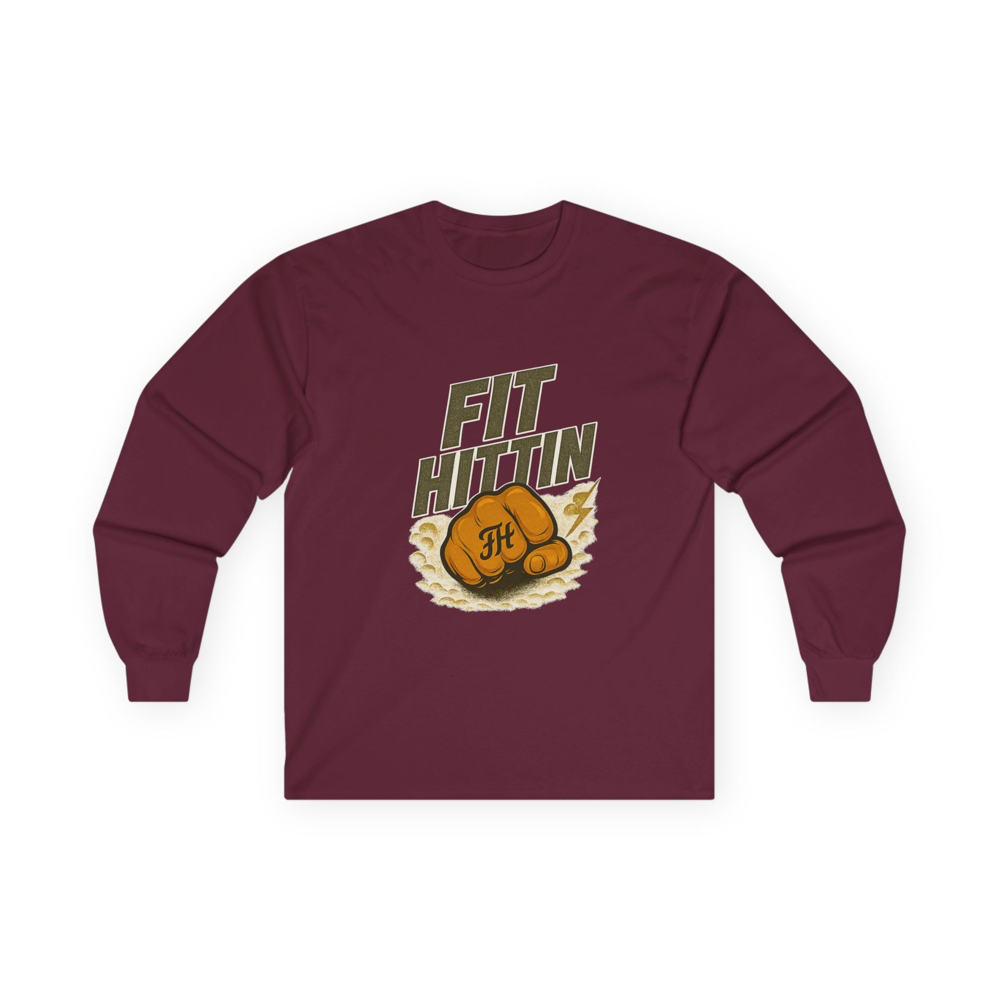 Fit Hittin Boxing Gloves Long Sleeve Tee