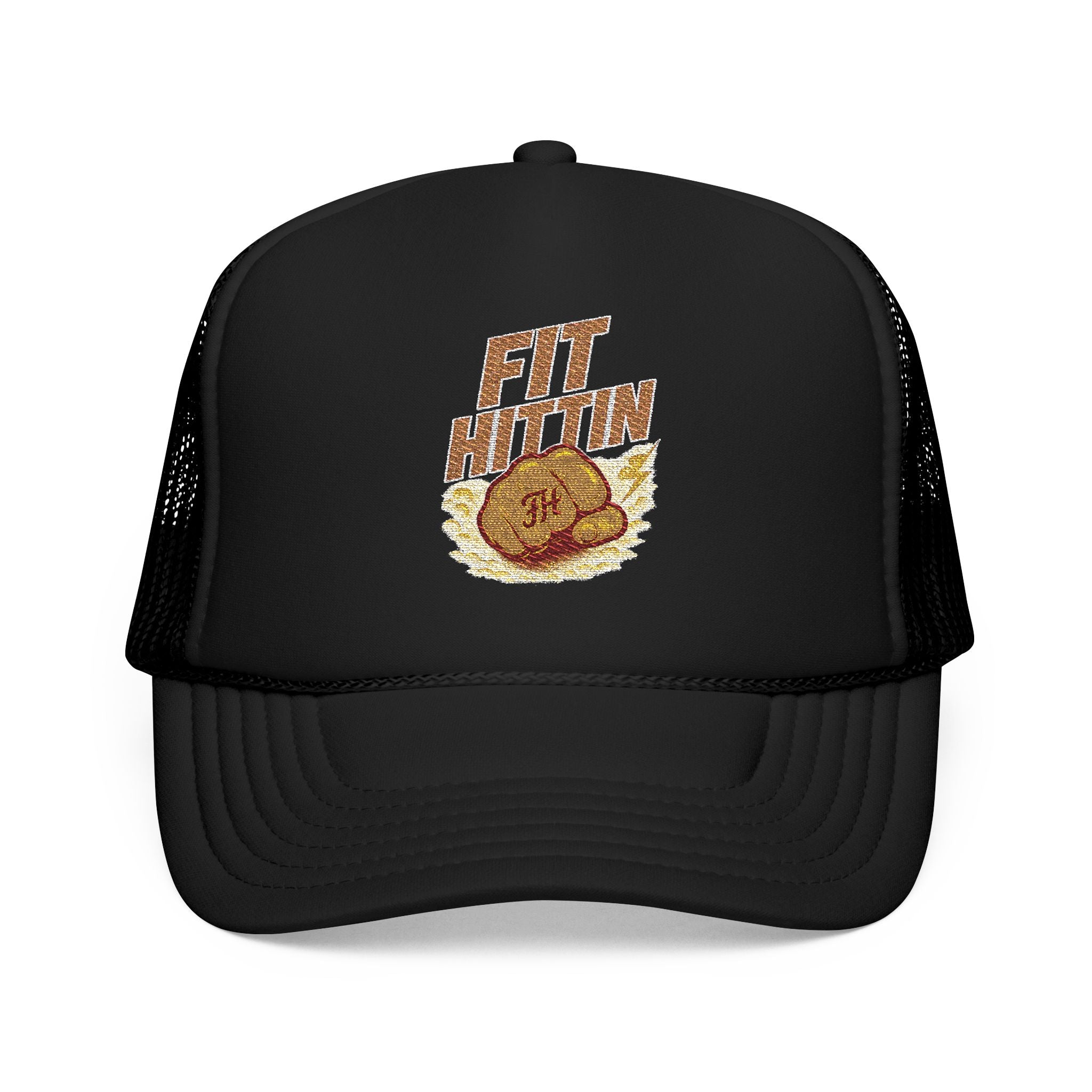 Fried Chicken Foam Trucker Hat — Embroidered “Eat Chicken” Retro Badge