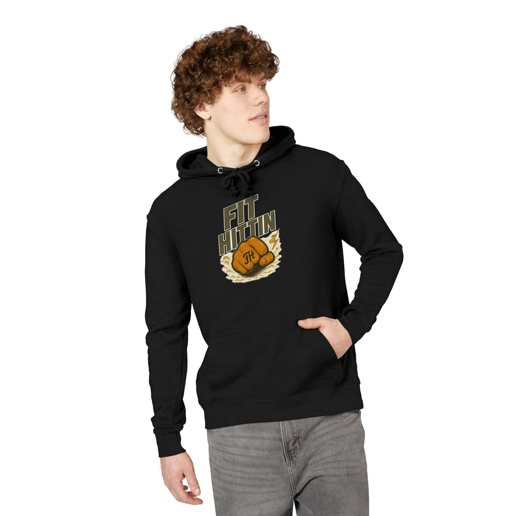 Boxing Glove Hoodie – 'Fit Nation' Vintage Boxing Gym Sweatshirt