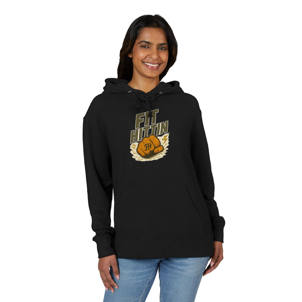 Boxing Glove Hoodie – 'Fit Nation' Vintage Boxing Gym Sweatshirt