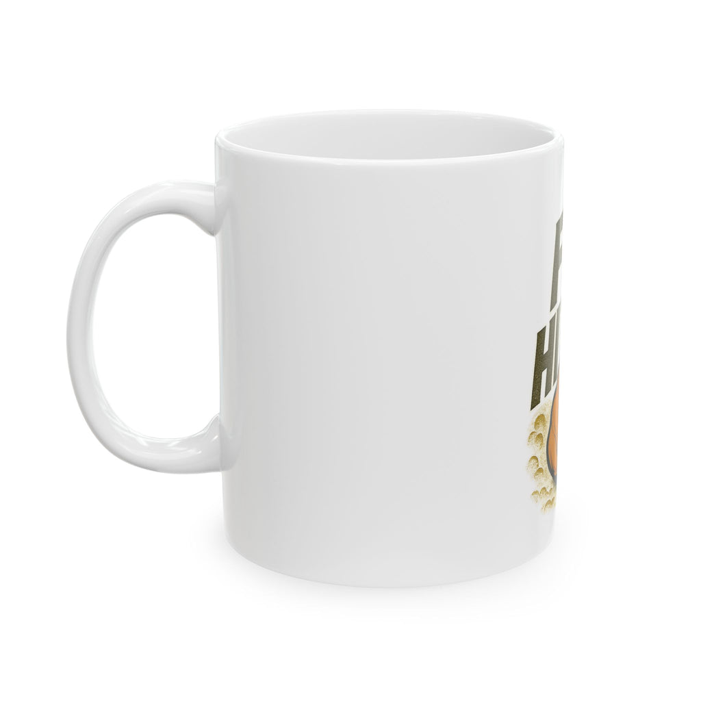 Fit Hittin Boxing Fist Ceramic Mug – Motivational Gym Coffee Cup (11oz & 15oz)