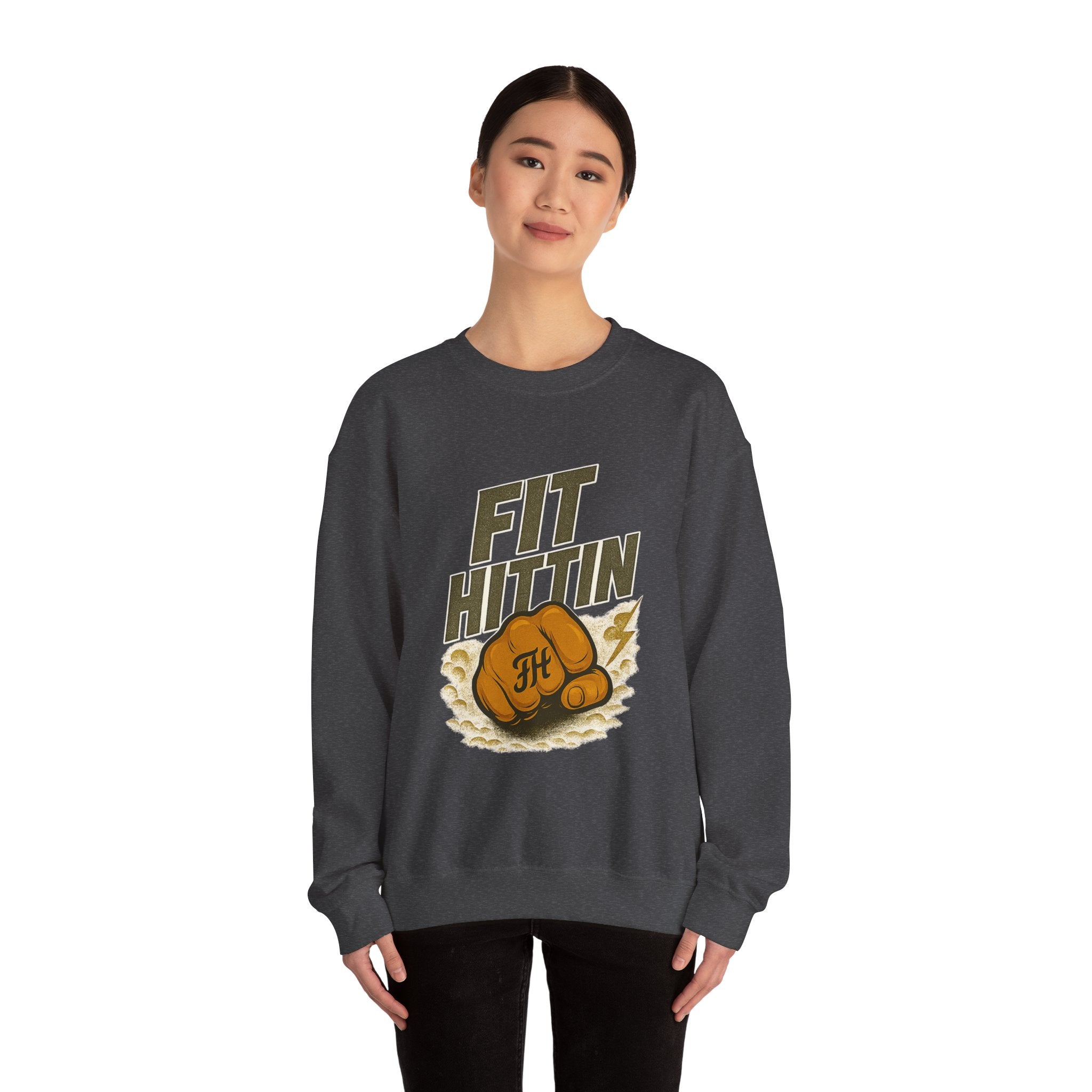 Fit Hittin Boxing Fist Crewneck Sweatshirt