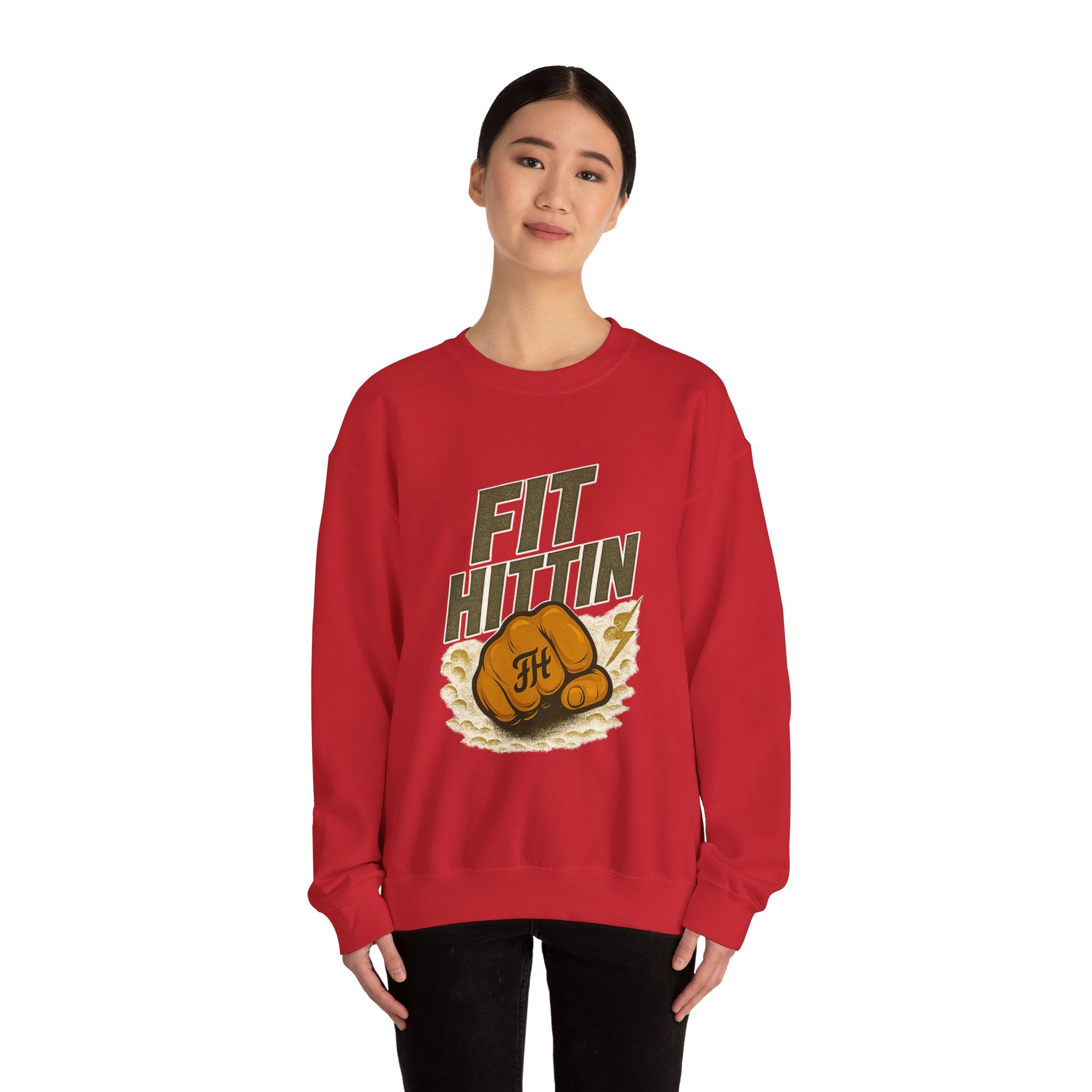 Fit Hittin Boxing Fist Crewneck Sweatshirt