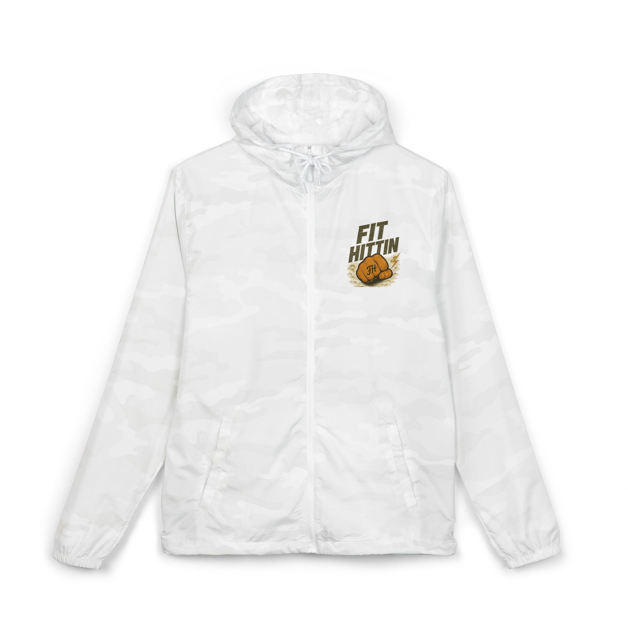 Windbreaker Jacket — "Fit N' Hitin" Basketball Graphic