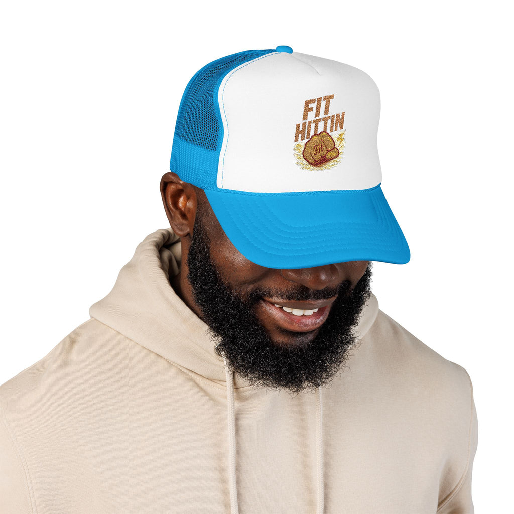 Fried Chicken Foam Trucker Hat — Embroidered “Eat Chicken” Retro Badge
