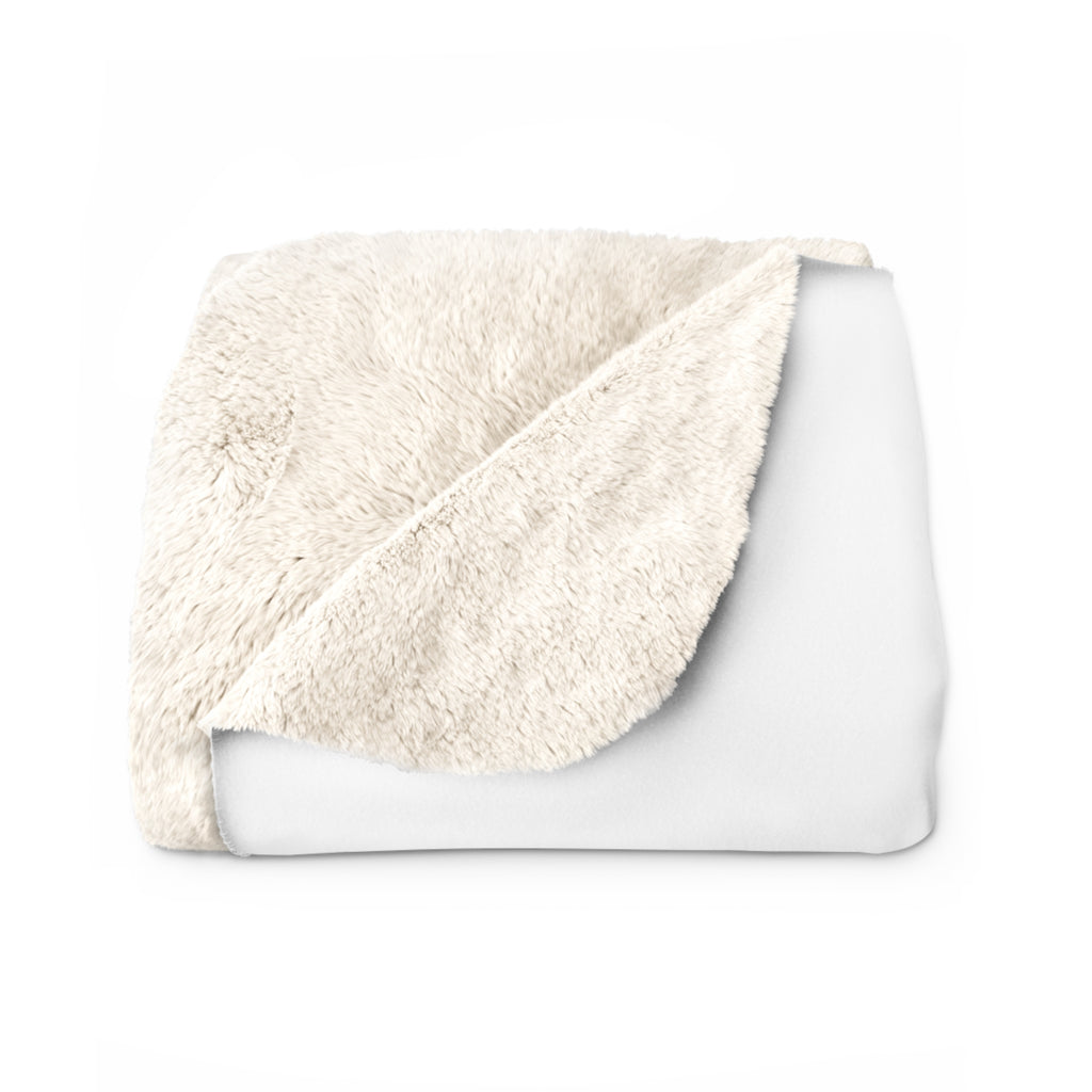 Fit Hittin Fist Sherpa Blanket — Cozy Motivational Fitness Throw