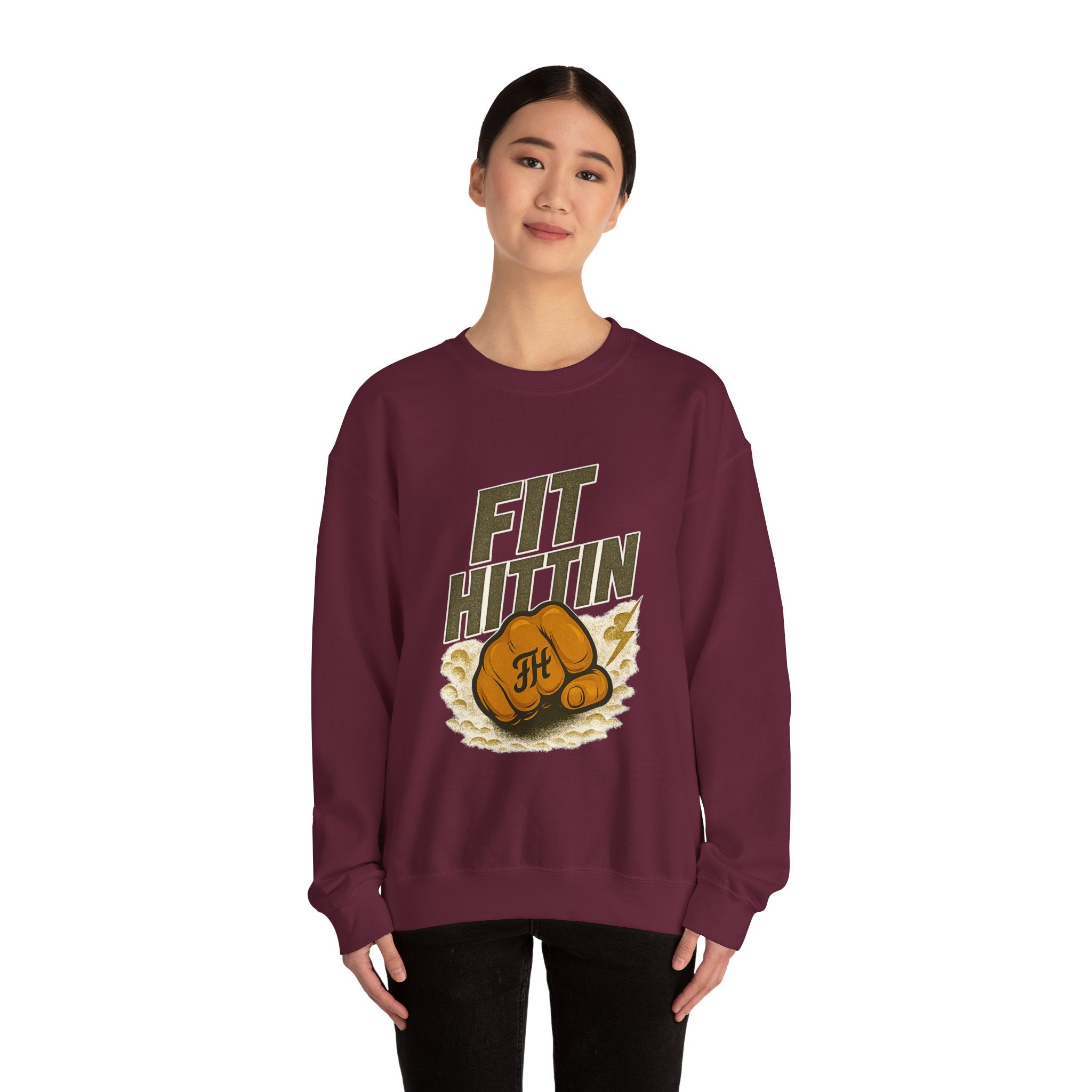 Fit Hittin Boxing Fist Crewneck Sweatshirt