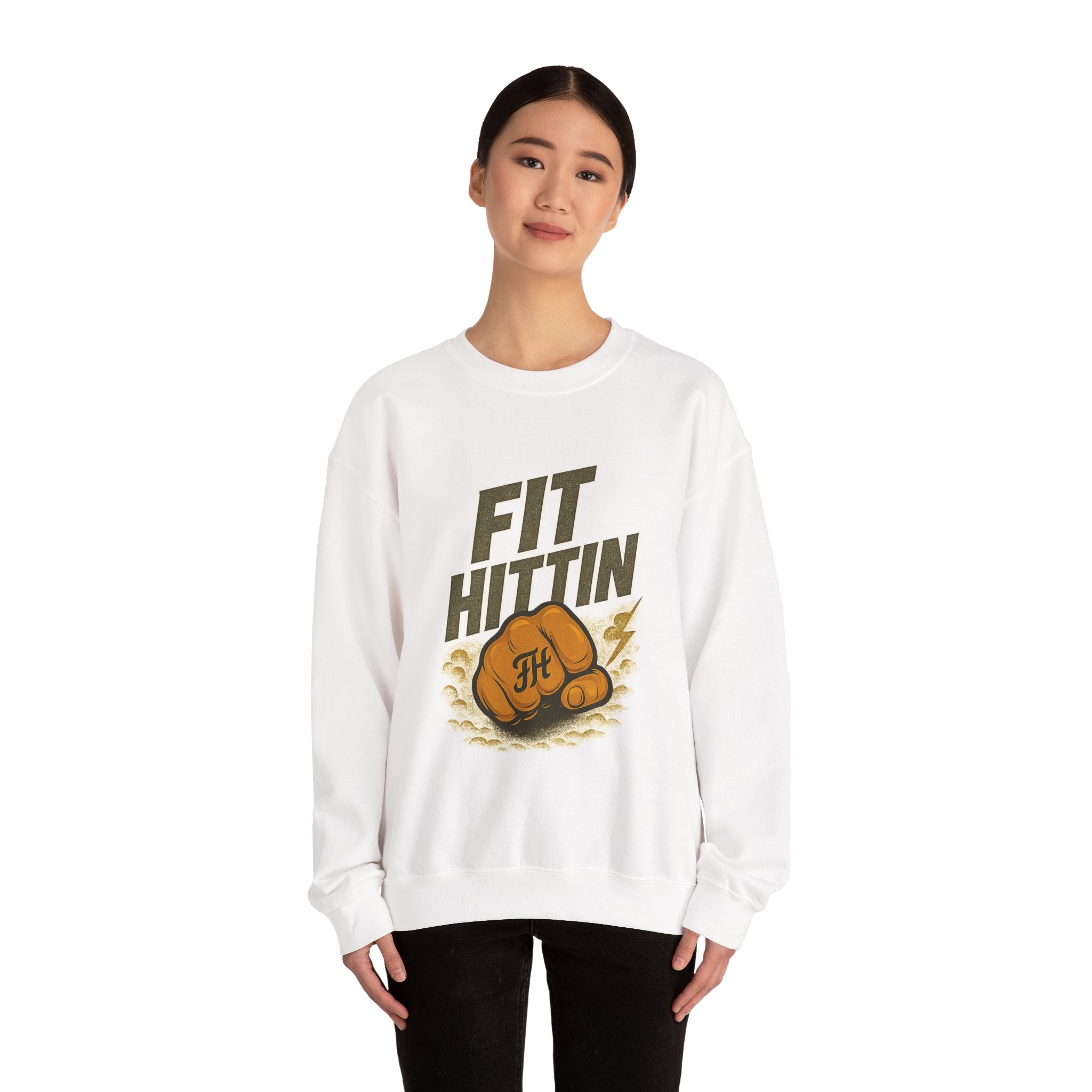 Fit Hittin Boxing Fist Crewneck Sweatshirt