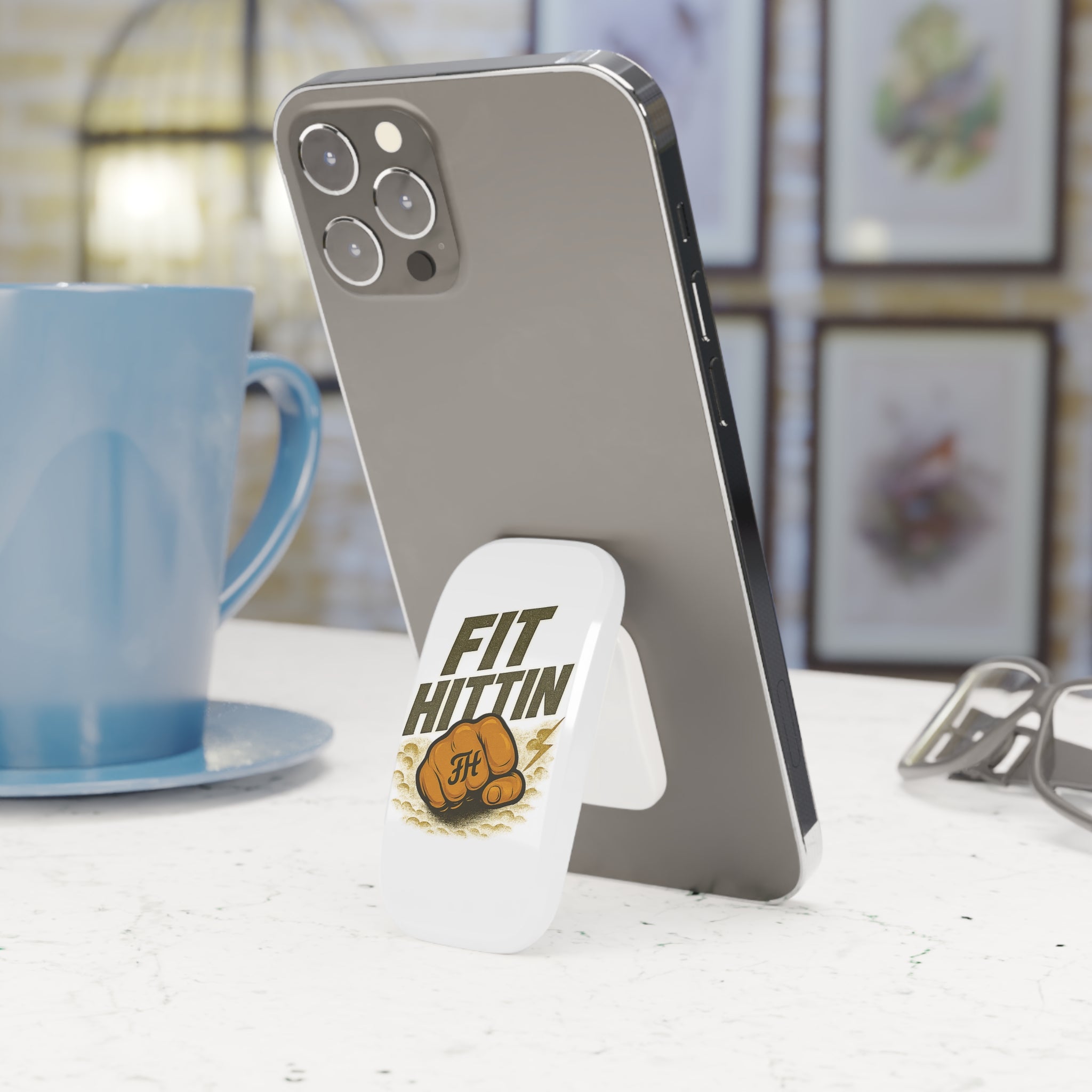 Fit Hittin Phone Grip & Stand — Boxing Fist Design